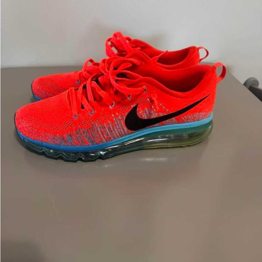 Nike Mens Bright Red and Blue Sneakers